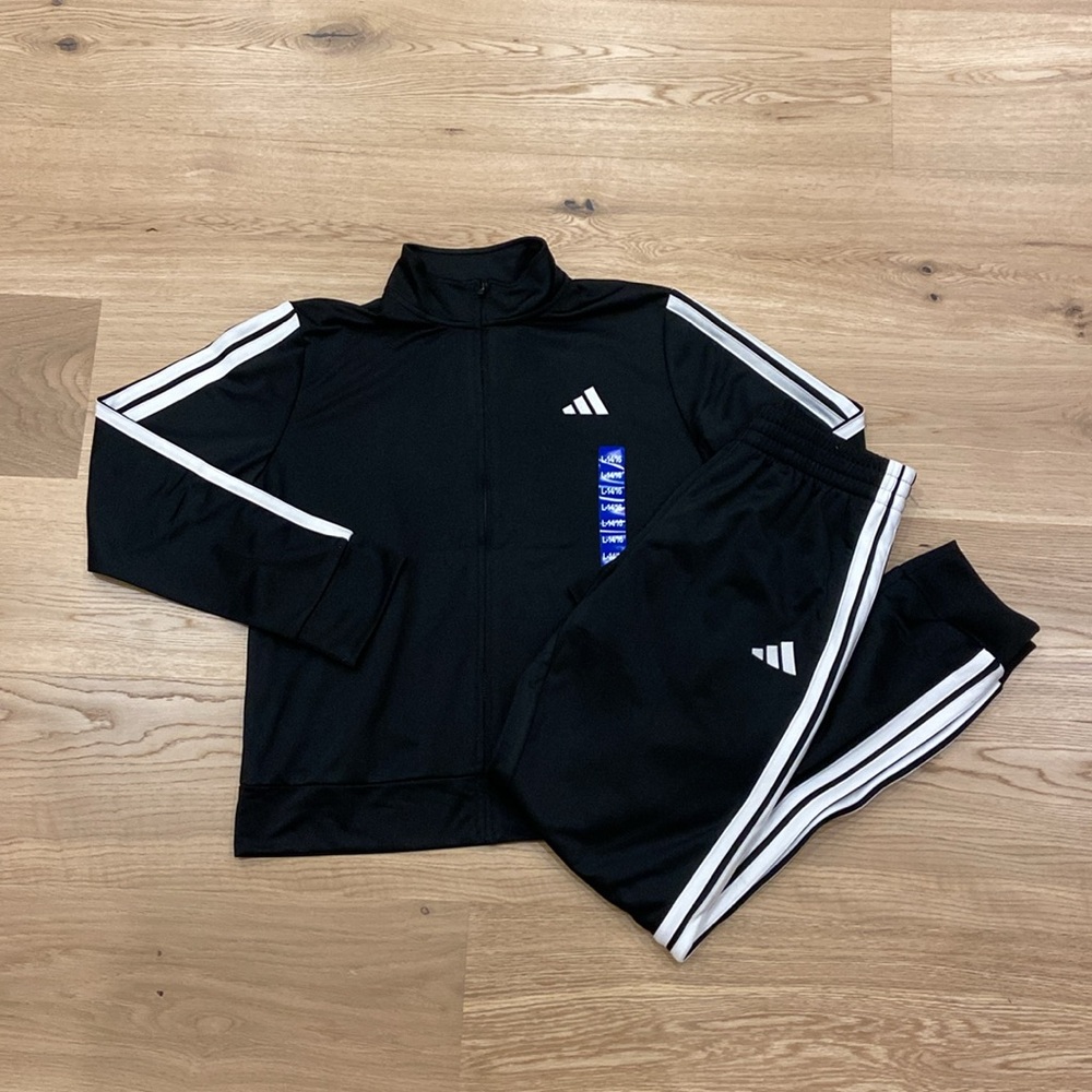 NWT - adidas Youth Tricot Jacket and Joggers set - Picture 3 of 16